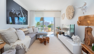 Resa Estates apartment for sale in Ibiza marina botafoch modern living room .jpg